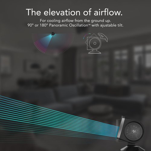 Vornado STRATA 8T Oscillating Table Fan with Remote, Energy Efficient DC Motor, Removable Grille, Pivoting Head, 10 Electric Fan Speeds, Quiet Operation, Versatile Fan for Bedroom & Home