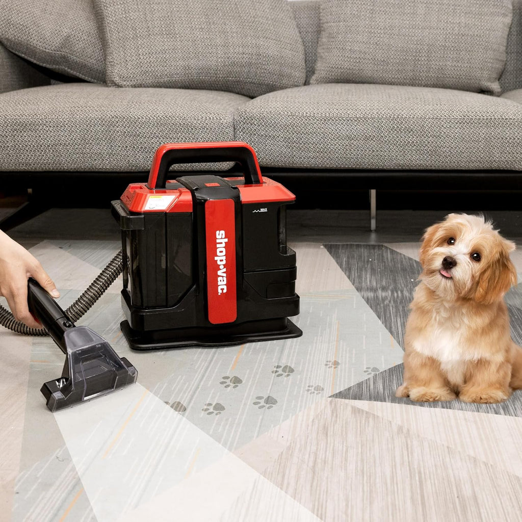 Shop-Vac Portable Carpet Cleaner - Powerful Spot Cleaner for Pet Stains | Lightweight Design with Two Solutions