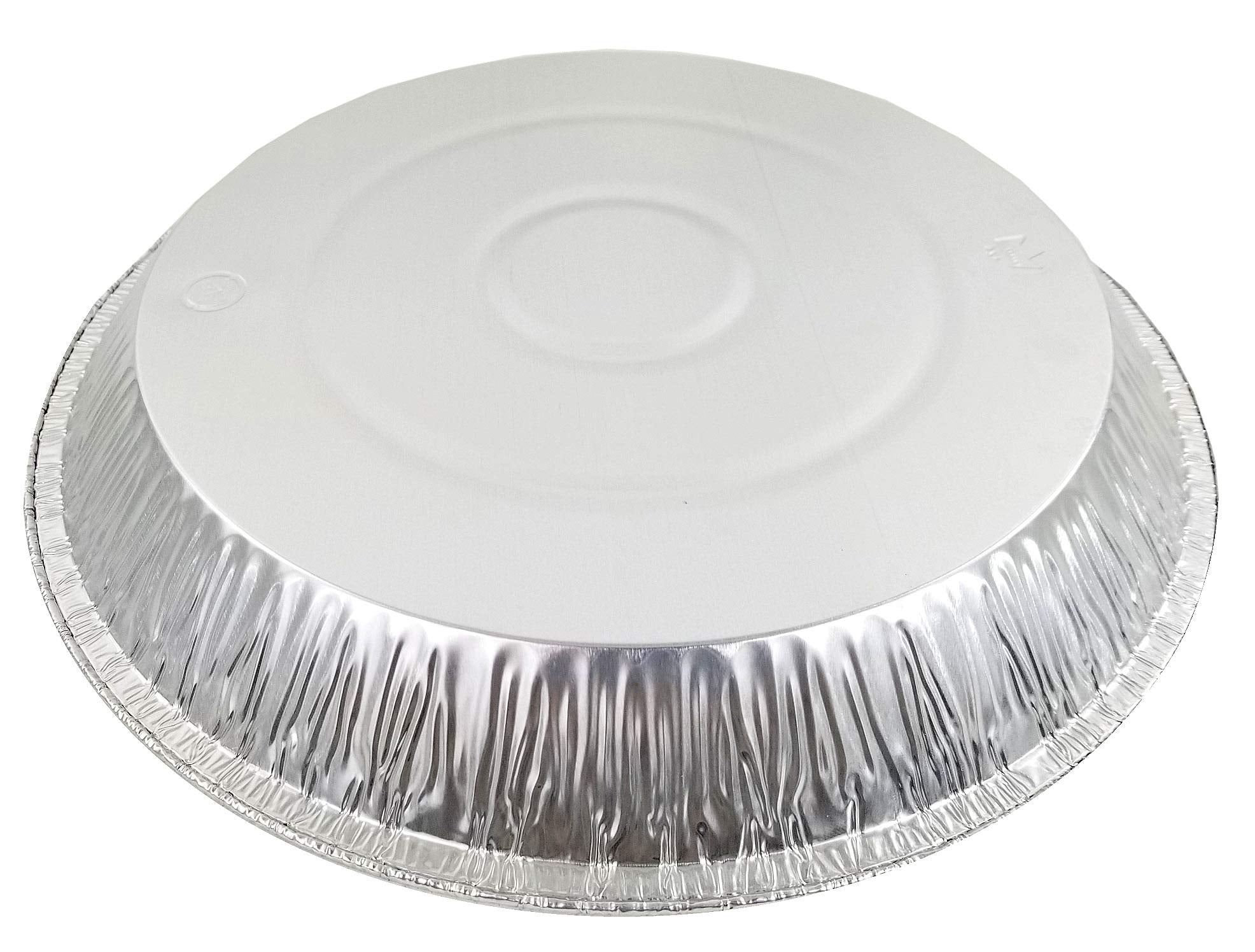 PACTOGO 12" Aluminum Foil Pie Pan Extra-Deep Disposable Tin Plates (Pack of 12)