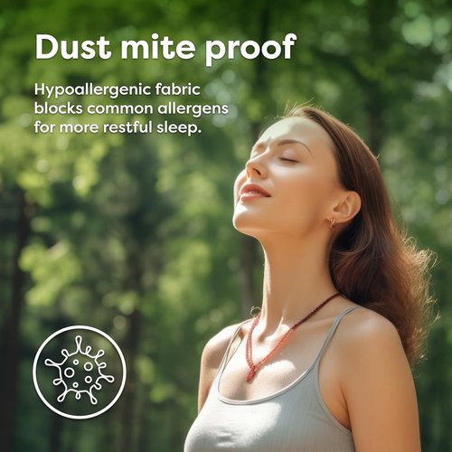 HOSPITOLOGY PRODUCTS Pillow Encasement | Hypoallergenic Bed Bug & Dust Mite Proof - Standard Size, Set of 2