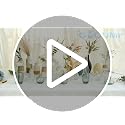 Ceramic Vases Set of 3 - Rustic Distressed Coastal Decor for Shelves & Tables