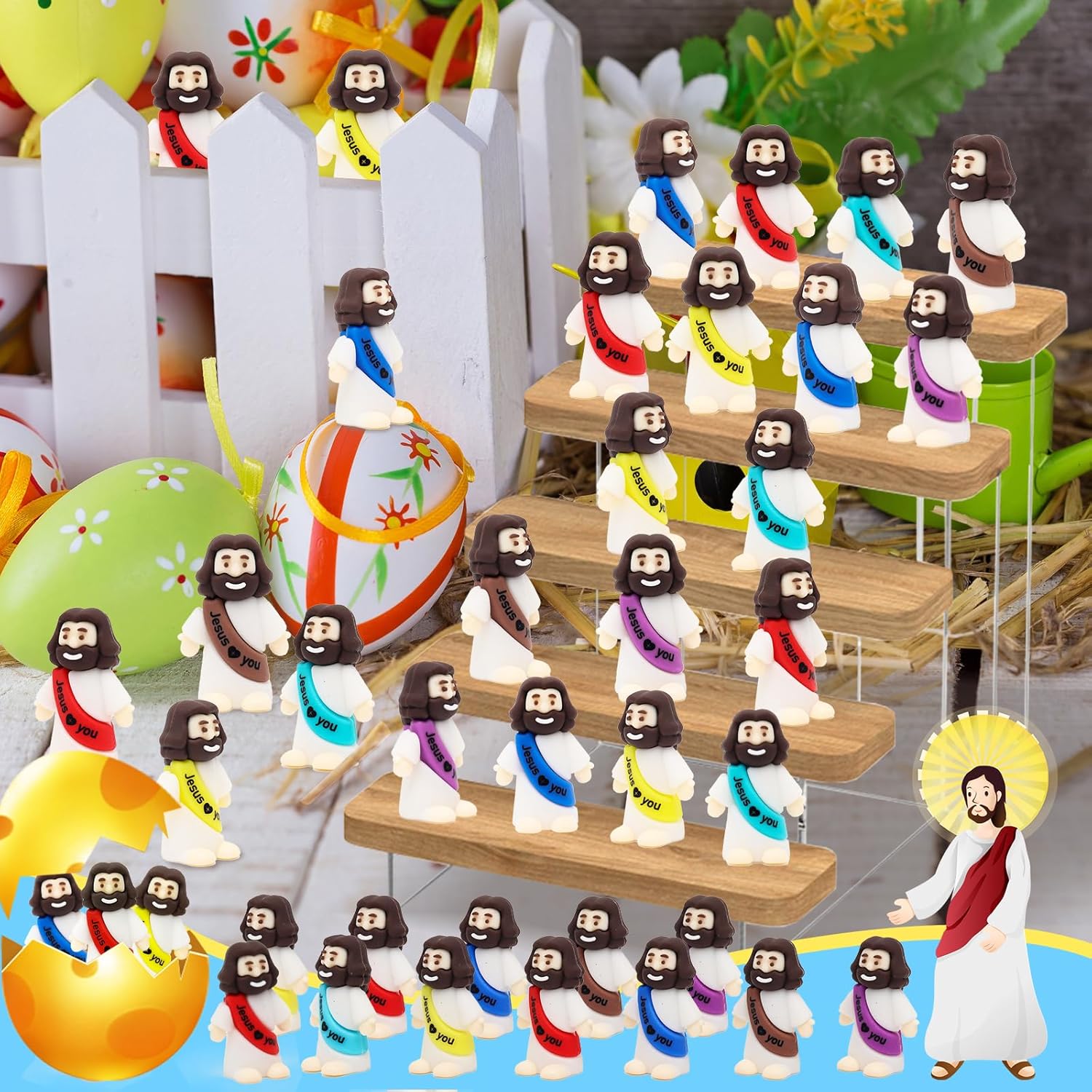 YuDanae Mini Baby Jesus Figures - 200pcs Bulk for Sunday School & Religious Events | Perfect Baptism & Easter Gifts