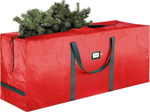 Heavy Duty Moving Bag | Red Christmas Tree Storage Bag for 7.5 Ft Trees - Year-Round Protection