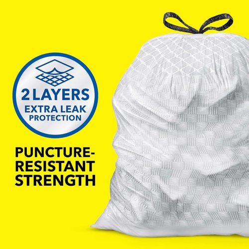 Glad ForceFlex Tall Kitchen Trash Bags - 13 Gallon, Fresh Clean Scent, 140 Count Pack