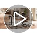 55-Inch Electric Standing Desk, Height Adjustable Computer Desk with 3 Presets