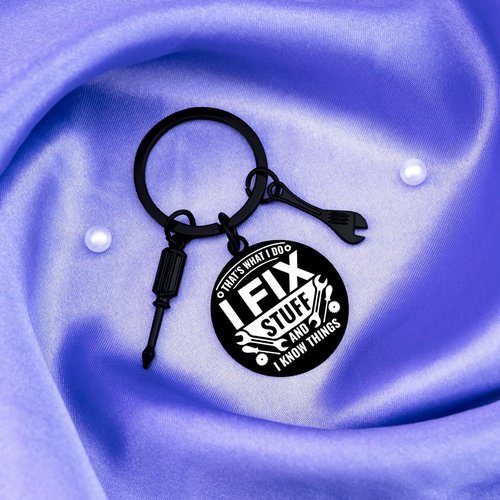 Cool Mechanic Gifts - Unique Keychain for Maintenance Men | Perfect for Handyman, Carpenter & Machinist