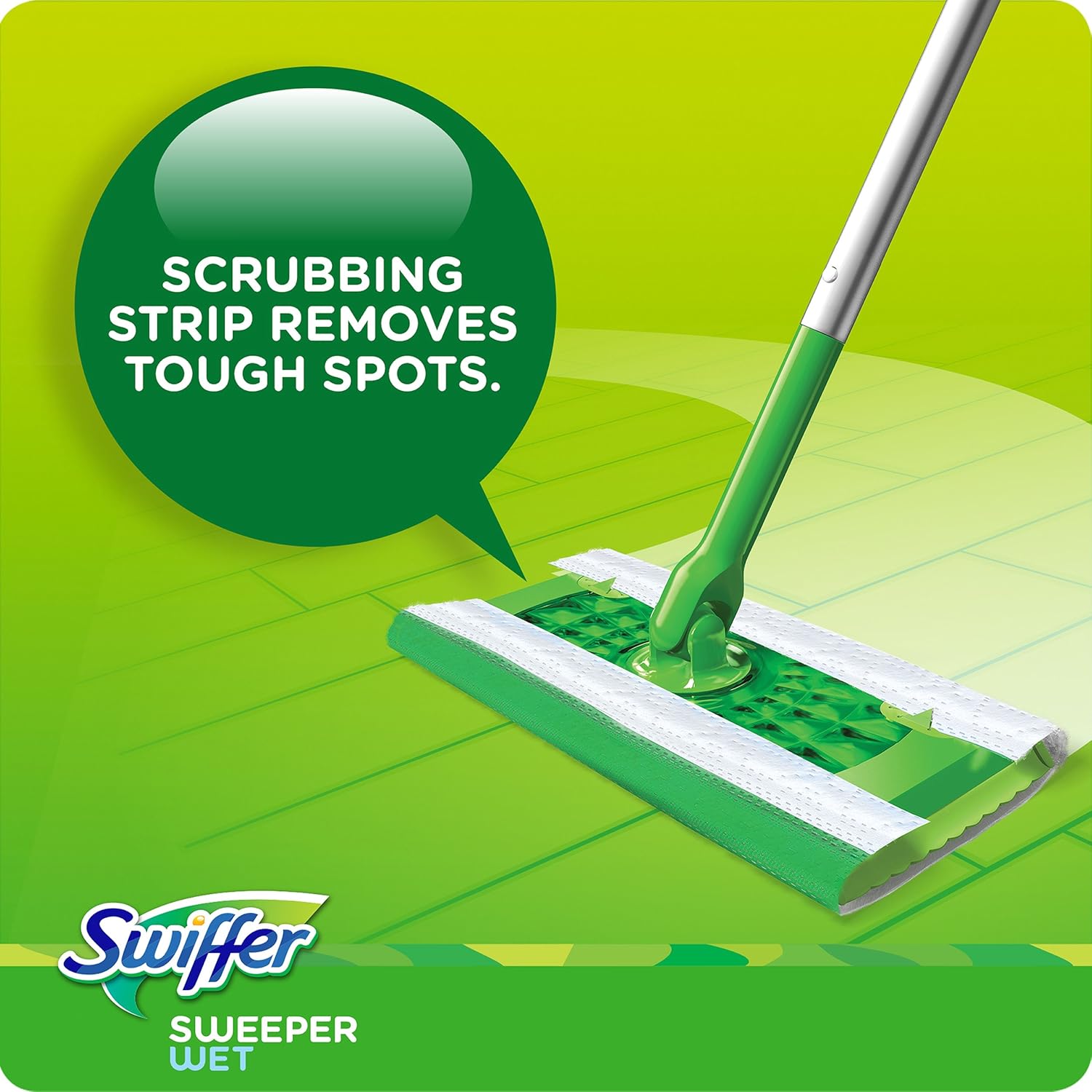 Swiffer Sweeper Wet Mopping Pads - Multi-Surface Refills with Open Window Fresh Scent | 12 Count