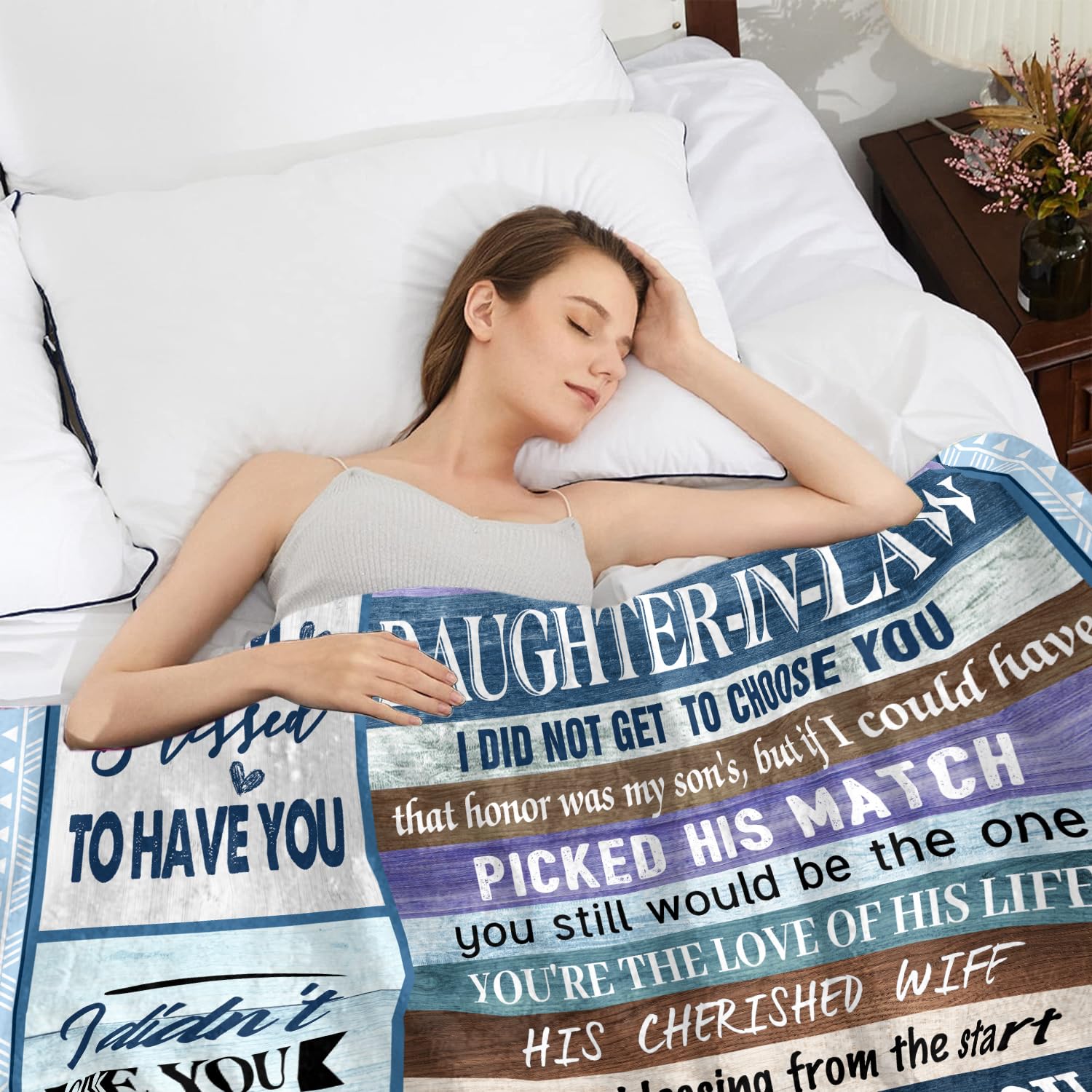 Unique Gifts for Future Daughter in Law - 80"x60" Blanket, Perfect for Birthday or Wedding