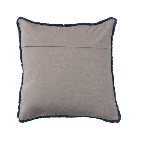Creative Co-Op Cotton Slub Tie Dye Throw, Multicolor Pillow, Blue