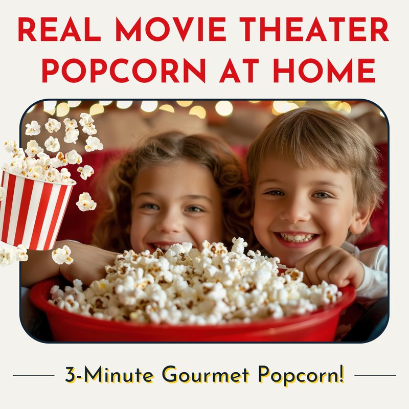 Original Whirley Pop Popcorn Machine – 3-Minute Stovetop Popcorn Maker, Home Movie Night, Movie Snacks, Game Night Snacks – Wabash Valley Farms - Aluminum Pot With Nylon Gears – (Red)