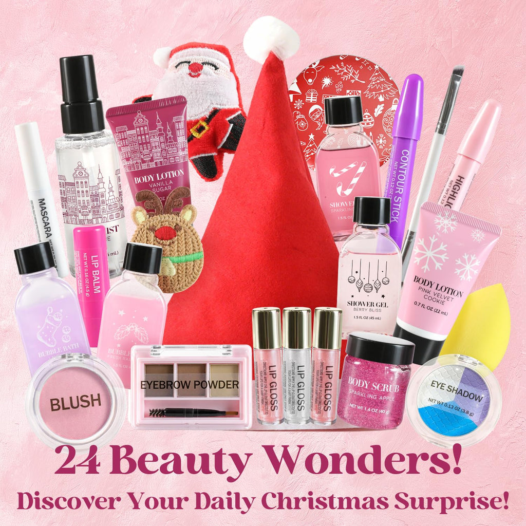 Skiennix Makeup Advent Calendar 2025 - Ultimate Beauty Gift Set for Women & Teens | Skincare Essentials