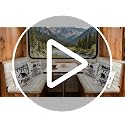 RV Dinette Cushion Cover Set with Wood Grain Design - 6 Pcs
