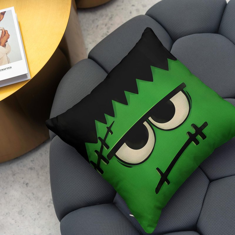 Yarcooly Halloween Pillow Covers Jack O Lantern Throw Pillow Case Spooky Face Mummy Black Cat Fran.kens-tein Decor Halloween Decorations for Home Party