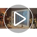 ROLOVE 23x18 Inch Makeup Mirror with Lights, Detachable Magnifier
