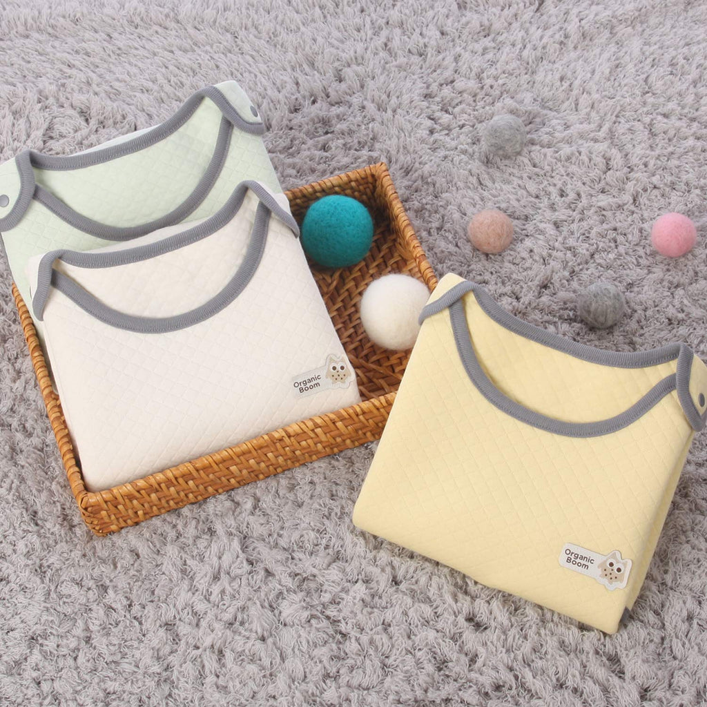 organicboom Pastel Baby Sleeping Quilted Jacquard Vest Soft Wearable Blanket (Mint, 110(24-36M))