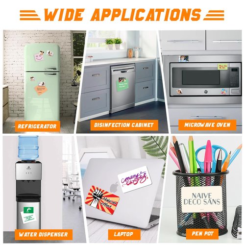 Clonivent 20 PCS Sublimation Magnet Blanks, 2x2 inch Sublimation Blank Refrigerator Magnets Personalized Fridge Soft Magnet Sticker Blanks Products for DIY Home Kitchen Decorative