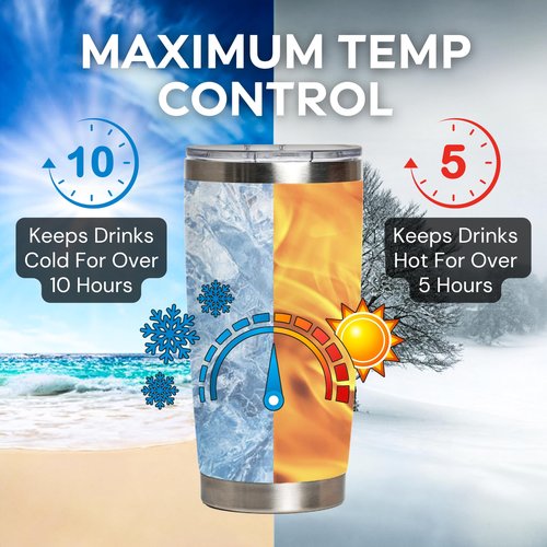 Maako Espresso Patronum Potter Stainless Steel Double-Insulated 20oz White Tumbler Mug with Leak-Proof Lid - Metal Straw and Brush Included - Harry P Cup Gift