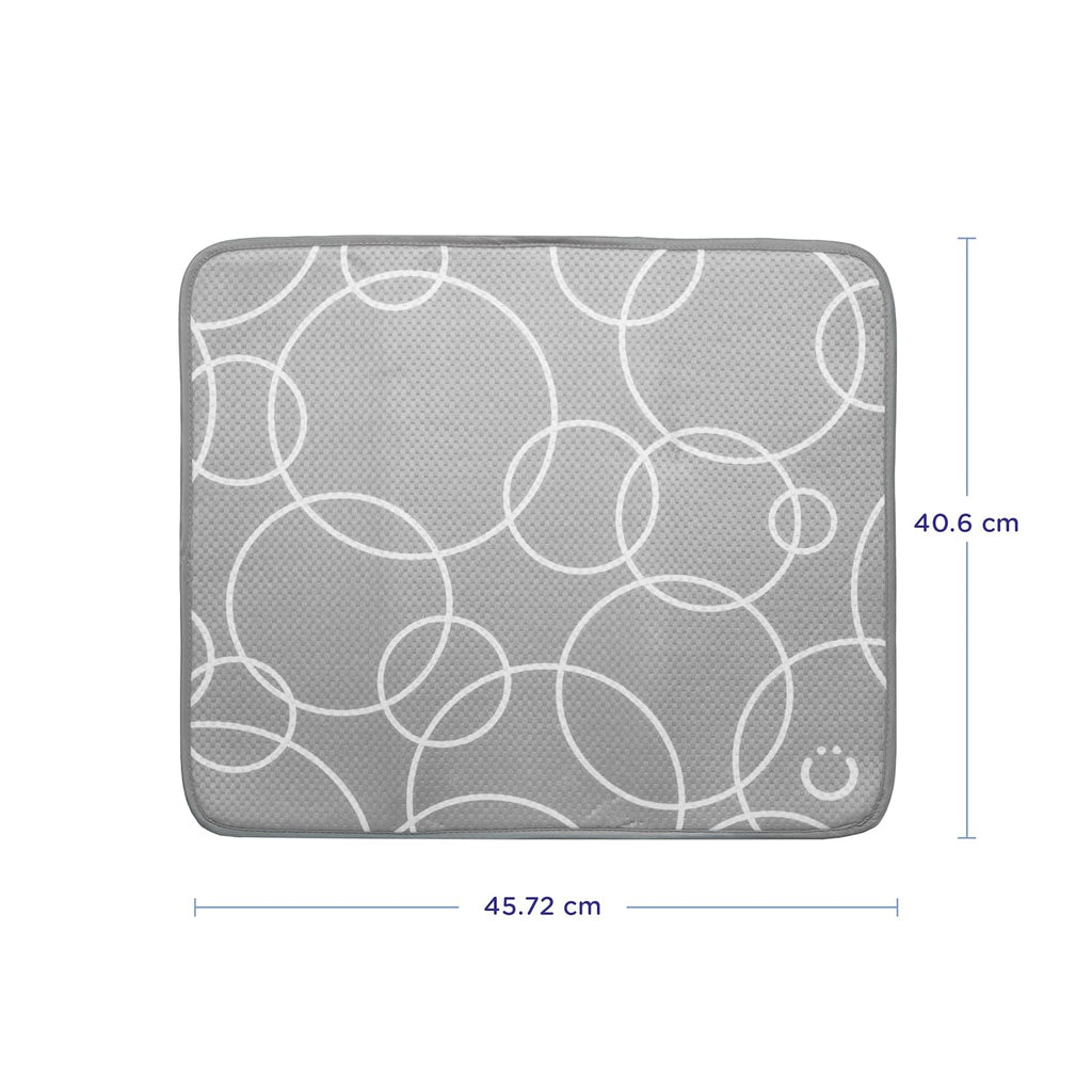 Ubbi Microfiber Dish Drying Mat - Baby Bottle & Kitchen Counter Mat | Pack of 2, Ultra-Absorbent