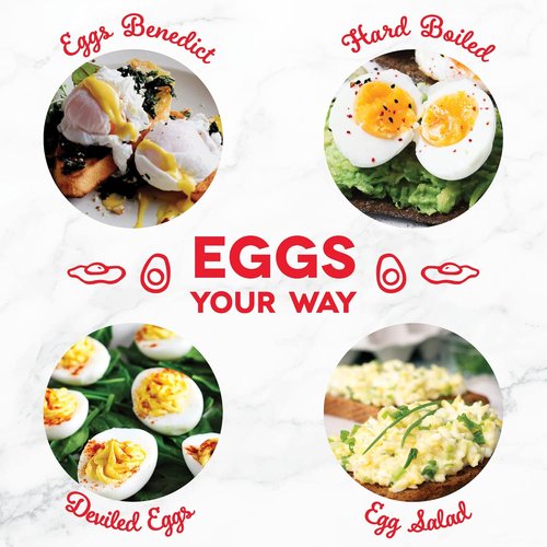 Dash Rapid Egg Cooker | Boiler, Poacher & Steamer - Holds 7 Eggs - Dishwasher Safe, Black