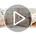39.4-Inch Wooden Storage Bench with Safety Hinge and Toy Chest Organizer