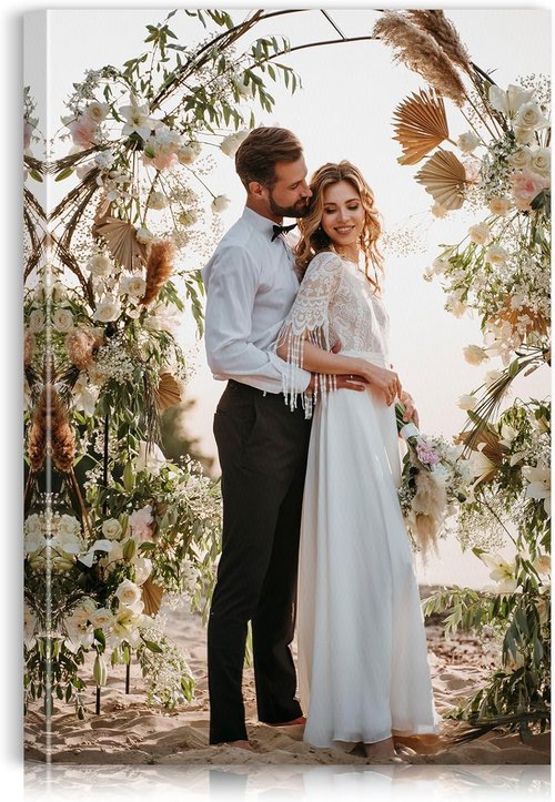 Custom Canvas Prints by [Brand Name] - Personalized Photo Wall Art for Weddings, Family & Pets | 12x18 Wrapped Frame