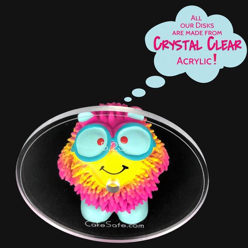 CAKESAFE – 2-8.25” Heart Shaped Clear ¼” Acrylic Disks – Perfect Icing Tool to Smooth the Buttercream on Your Cakes