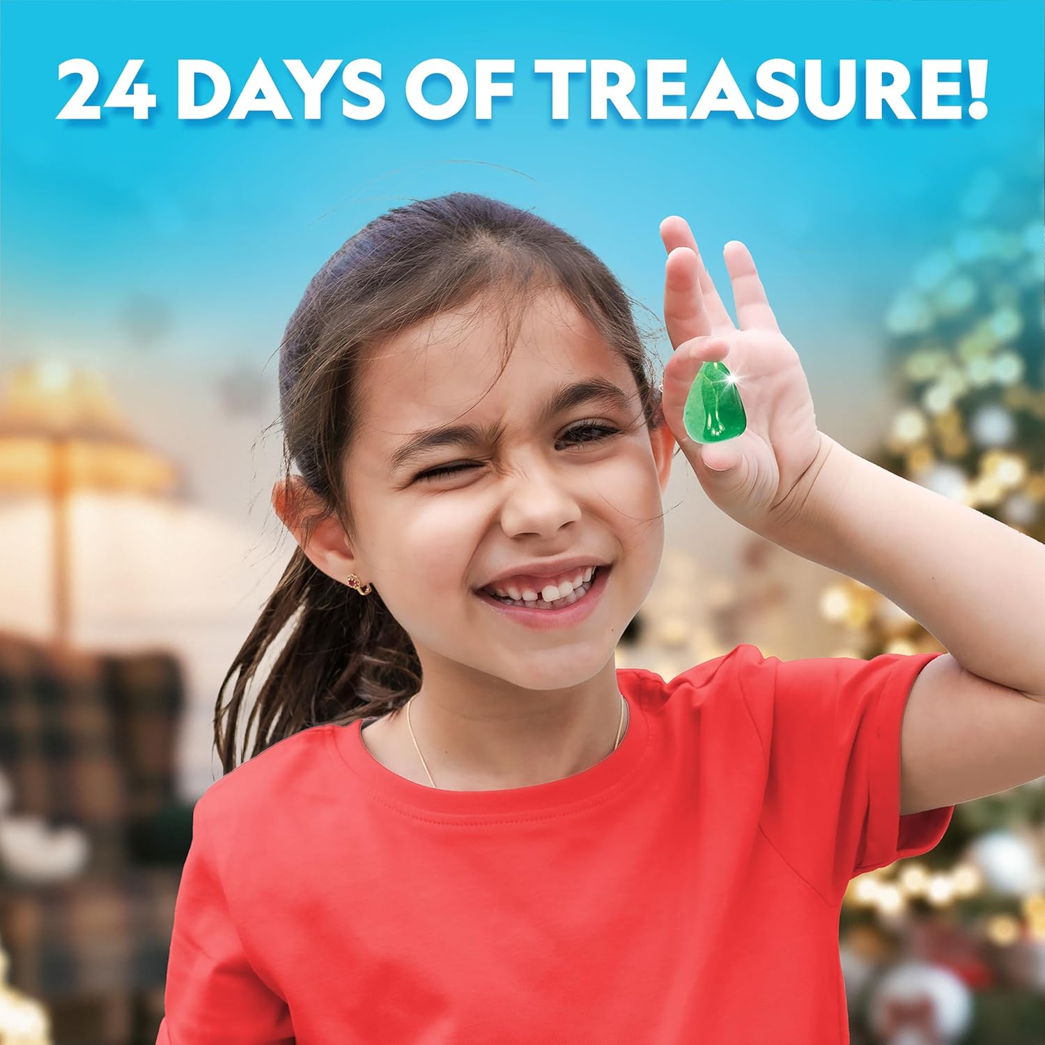 National Geographic 2025 Gemstone Advent Calendar - Limited Edition Kids' Countdown with 24 Gemstones & Dig Kit