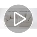 110-Inch Cloud Sectional Sofa with Ottoman, Modular L-Shaped Couch