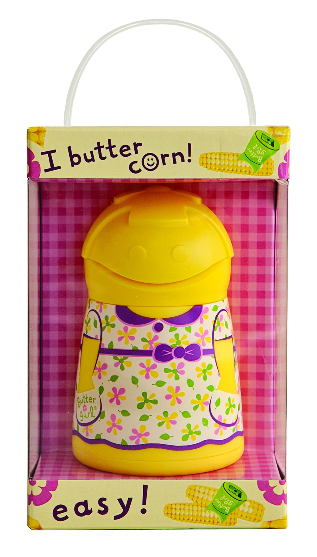 Talisman Designs Girl Keeper & Spreader | Fun & Functional in The Kitchen | Butter Girl for Corn on the Cob | Corn Butter, Spreader | Butter Stick Holder | Yellow