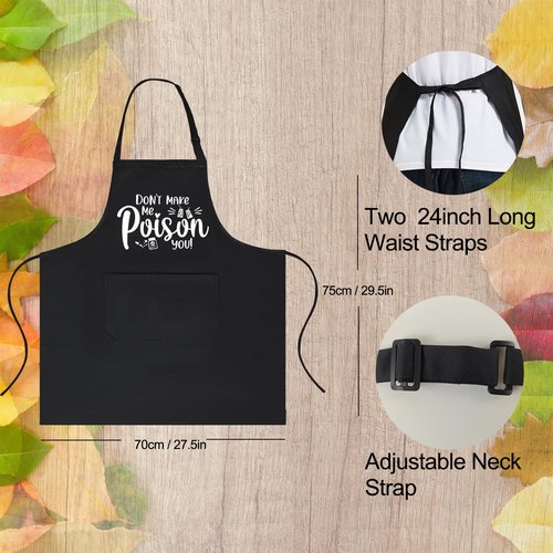 Rokasreke Funny Aprons for Women with Pockets, Kitchen Aprons for Women Cooking Baking Chef, Personalized Birthday Gifts for Mom Wife Mother Christmas
