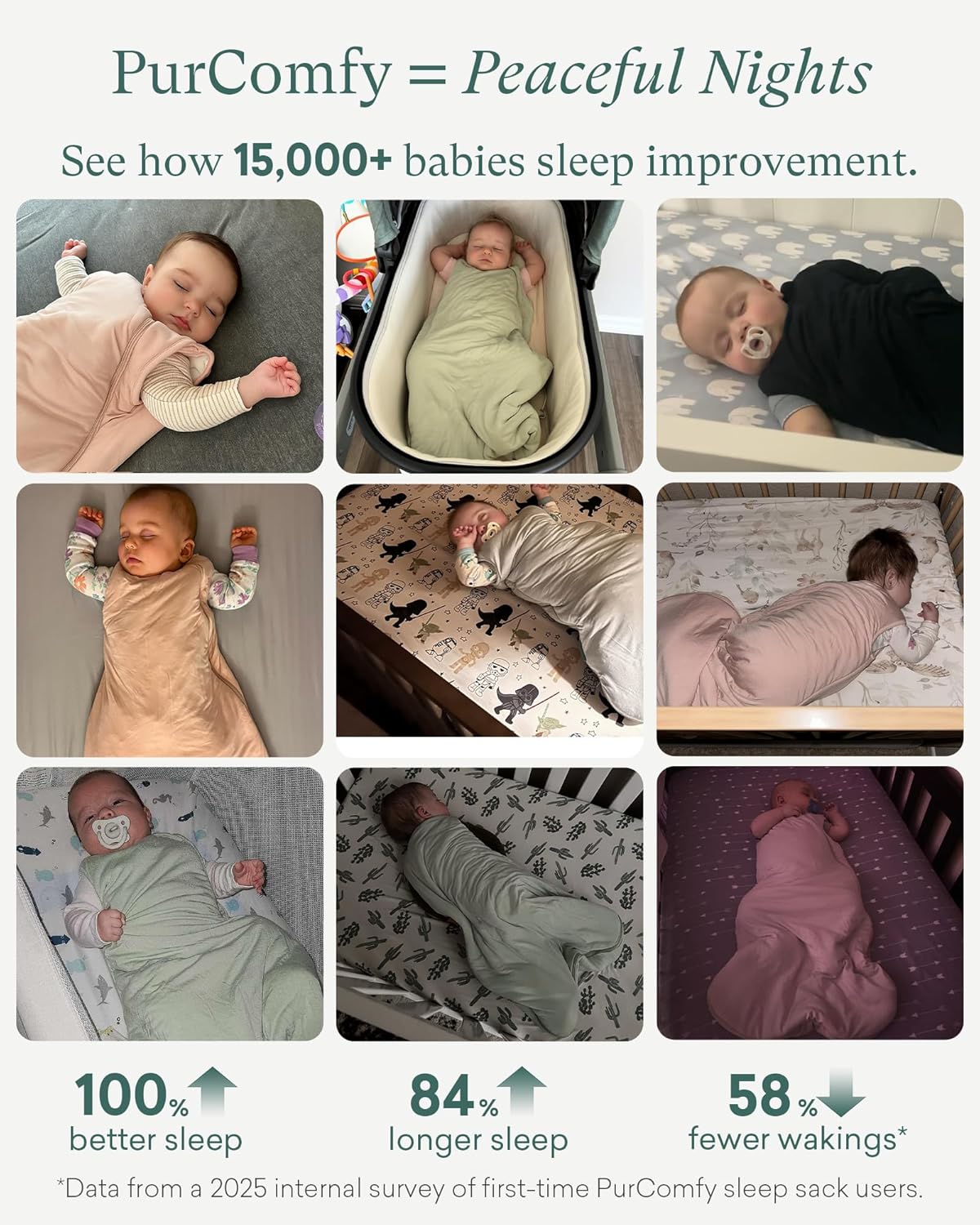 PurComfy Sleep Sack - 2.5 TOG Premium Bamboo Viscose Warm Baby Sleeping Bag | Soft Quilted Design
