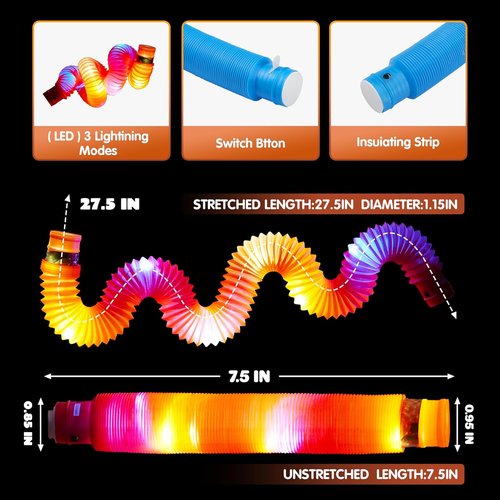 JOYIN 18 Pack Glow Sticks - Fun Light Up Party Favors for Kids | Necklaces, Bracelets & Tubes