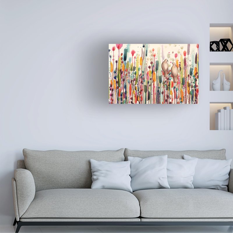 Wrapped Canvas Wall Art - Sylvie Demers 'L'un Pour L'autre' Wall Art for Living Room, Bedroom, or Office Décor - 22x32