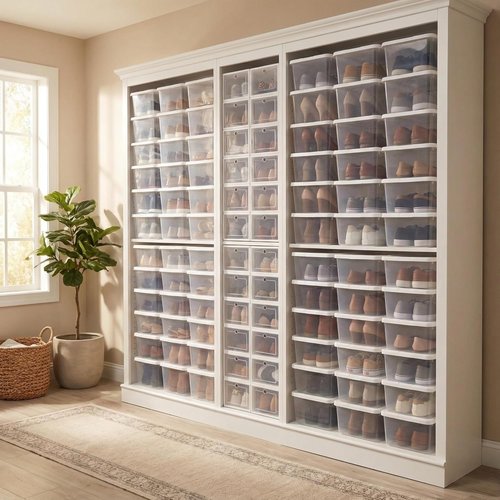 Clear 6-Quart Plastic Storage Containers by [Brand Name] - 20-Pack Stackable Organizers for Home & Office