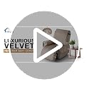 Waterproof Recliner Covers - Washable Stretch Slipcovers, Gray - 23"