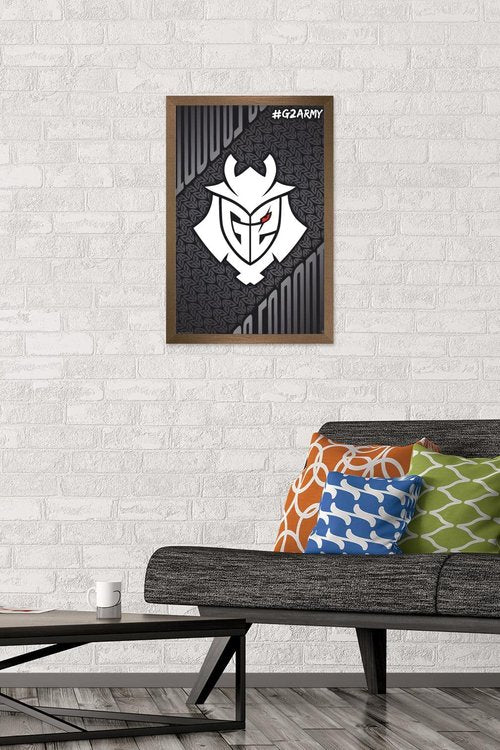 Trends International G2 Esports - G2 Army Wall Poster, 22.4L x 14.7W, Bronze Framed Version