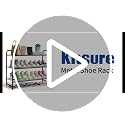 3-Tier Stackable Metal Shoe Rack, 25.6-Inch Wide Closet Organizer