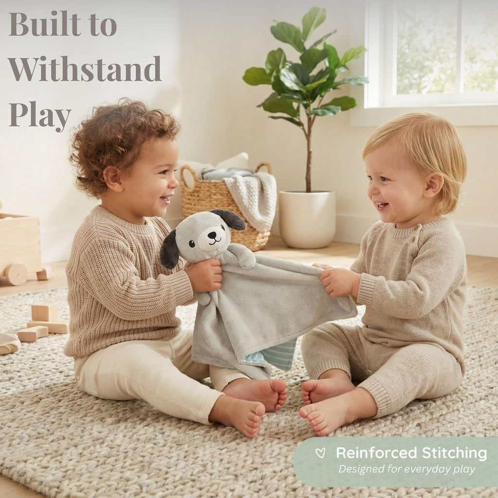 Zelkii Reversible Baby Lovey - Soft Security Blanket for Sleep & Play | Ideal for Boys & Girls