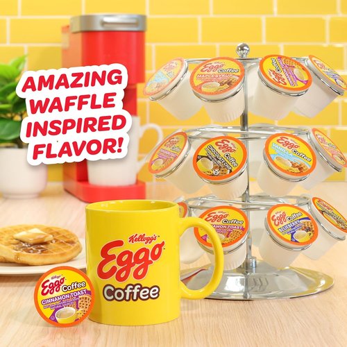 Eggo Beverages Cinnamon Toast Waffle Coffee Pods - Fair Trade Certified, 40 Count | Perfect for Keurig K Cup Brewers