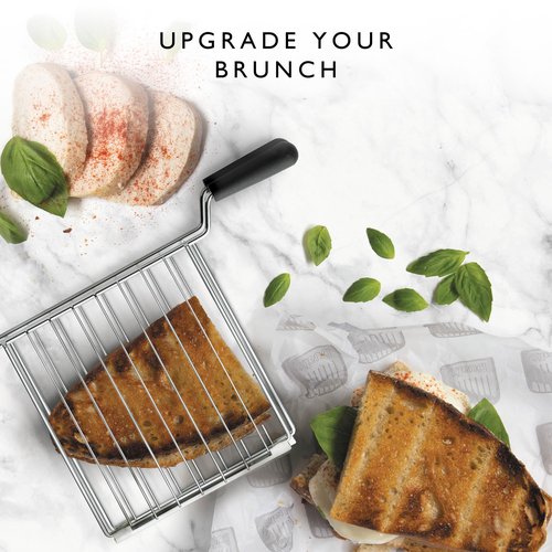 Dualit Design Series Sandwich Cage x 2 for Lite, Design Series and Domus Toasters | Make toasted sandwiches in your Toaster | Pack of 2 Sandwiches Cages | Sandwich Cage with Drip Tray