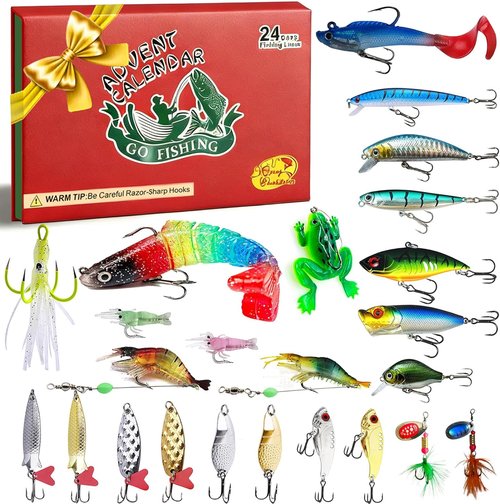 Fishing Advent Calendar 2025 - Ultimate Christmas Gift for Men & Teens | 24 Days of Tackle & Lures