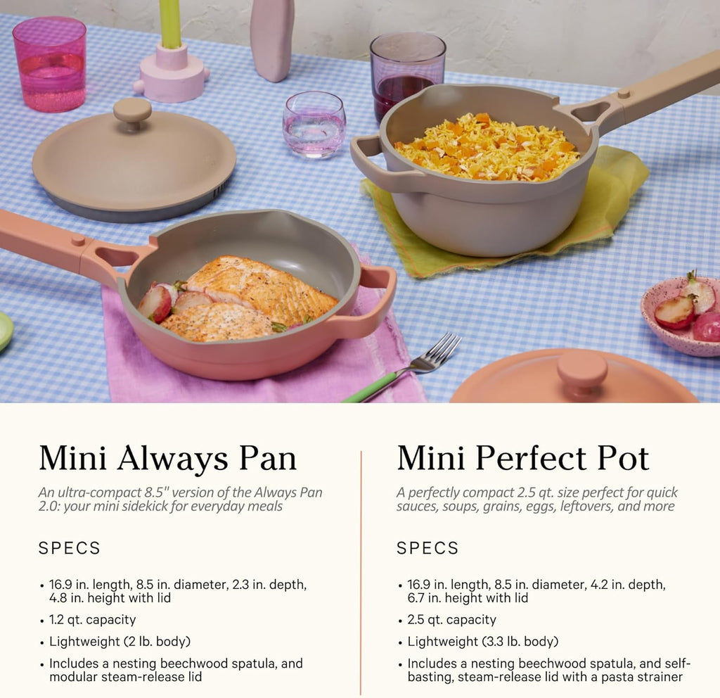 Our Place Ultimate Cookware Set - 18-Piece Nonstick Cookware Collection | Toxin-Free & Multifunctional | Blue Salt
