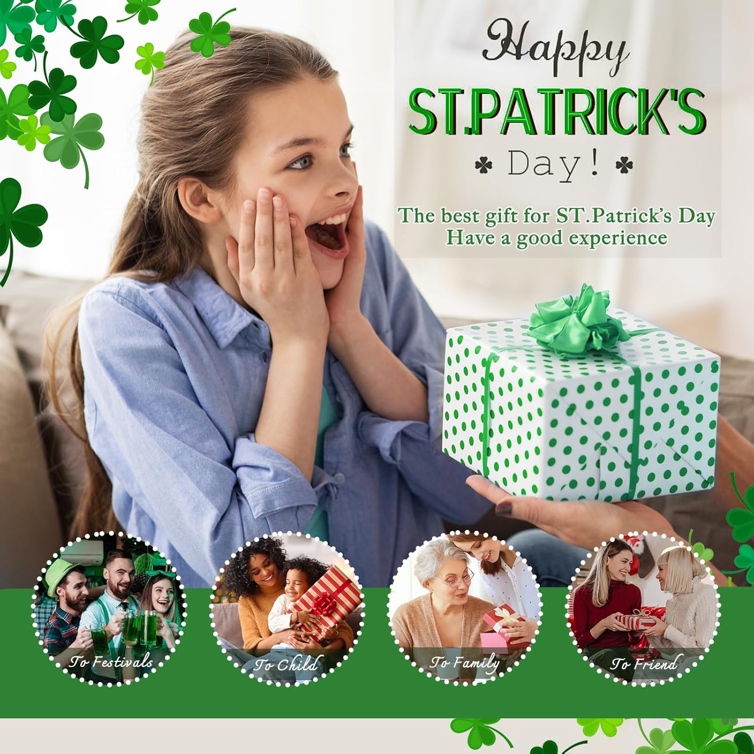 Uniboho St. Patrick's Day Gnomes - 3-Piece Green Irish Leprechaun Figurines for Home Decor