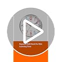 Kids Learning Wall Clock - 8 Inch Silent Non-Ticking Analog Teaching Clock