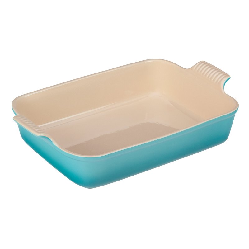 Le Creuset Stoneware Heritage Rectangular Dish, 4 qt. (12" x 9"), Caribbean