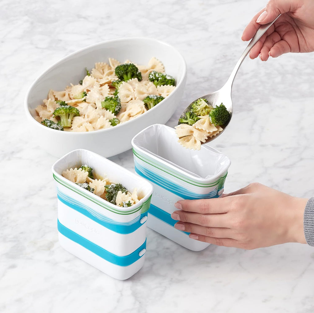 YouCopia FreezeUp Freezer Food Block Maker - 6 Cup Meal Prep Container for Soups & Leftovers