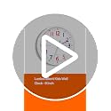 8-Inch Kids Teaching Wall Clock - Silent Non-Ticking Learning Clock