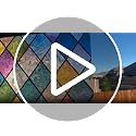 Rainbow Stained Glass Window Film - 17.5" x 78.7" Cling