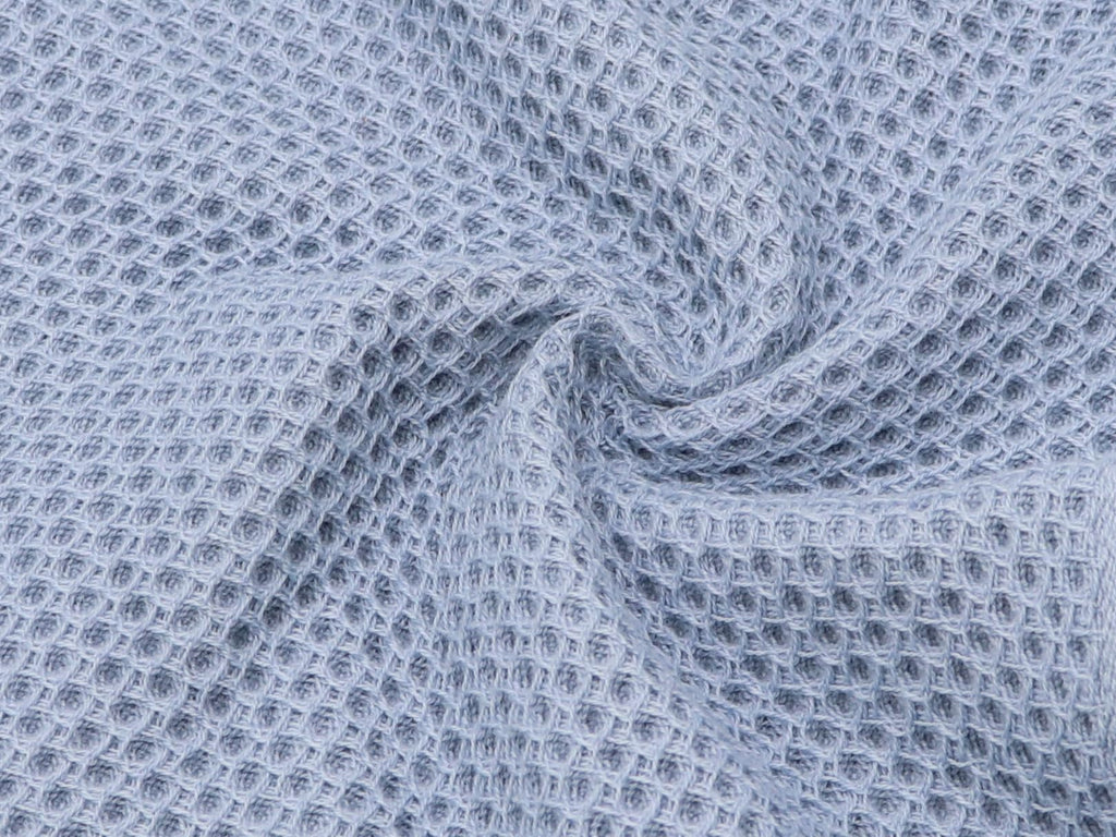 Mia'sDream Cotton Waffle Weave Hand Face Head Towel, Kitchen Tea Dish Washcloths, Soft Absorbent Bath Guest Gym, 13x28 Inch, 3 Pack (Blue)