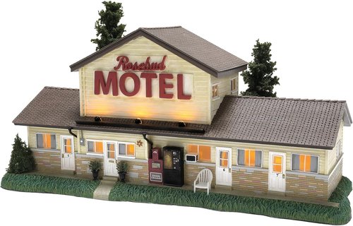 Department 56 Schitt's Creek Village The Rosebud Motel - Lit Building, 6.3 Inch, Multicolor Decor